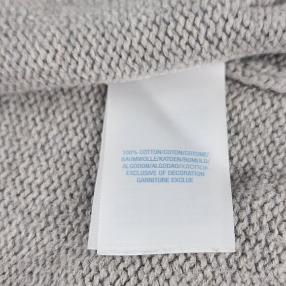 Ralph Lauren Full Zip Knit Hoodie Jumper Sweater Pony Logo Baby Boy 9M Gray Luxe - Picture 5 of 6